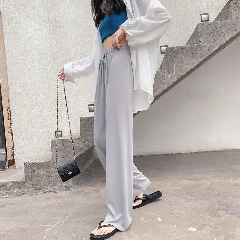2022 new summer clothes for women pants high waist long pants female women clothes trousers wholesale clothes female solid color