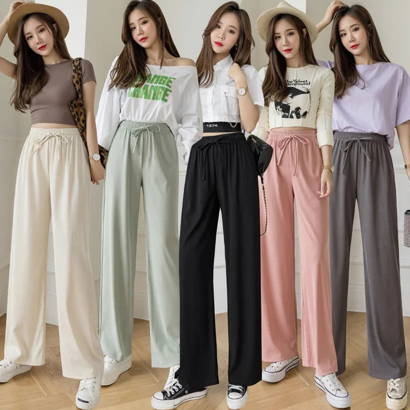 2022 new summer clothes for women pants high waist long pants female women clothes trousers wholesale clothes female solid color